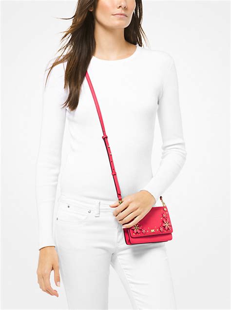 Michael Kors Floral Embellished Convertible Crossbody